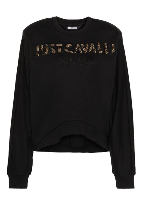 Felpa con borchie JUST CAVALLI | Felpe | 77PAIE15 CF102899